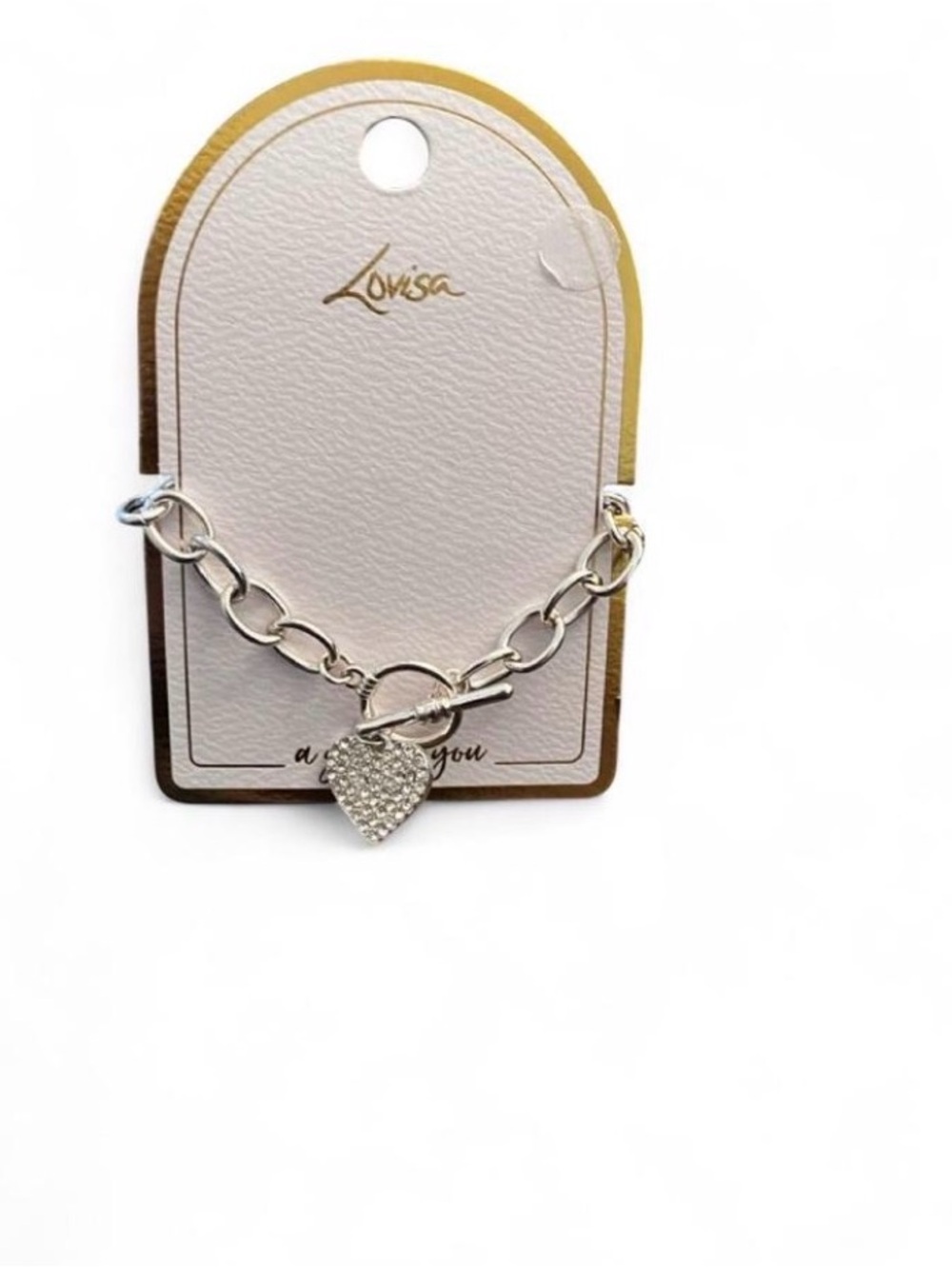Lovisa Silver Heart Charm Bracelet